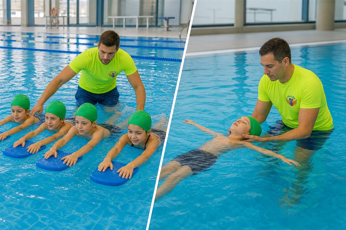 Grupni i individualni čas plivanja za decu u Panta Rei